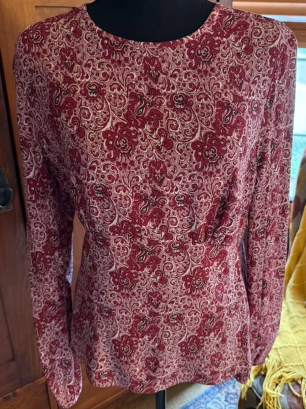 Boden Long Sleeve Patterned Blouse